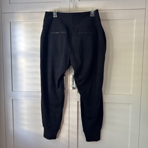 Athleta Venice Joggers Size L Black High Rise Nylon Stretch Athleisure - Picture 6 of 13